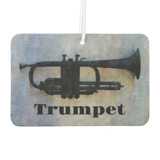 Trompet Jazzy Muziekinstrument Luchtverfrisser (Achterkant)