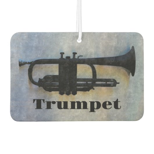Trompet Jazzy Muziekinstrument Luchtverfrisser (Voorkant)