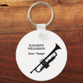 TROMPET Klas van 2027 Marching Band Sleutelhanger (Achterkant)