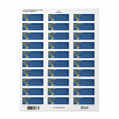 Trompet Mania Goud en blauw Etiket (Full Sheet)