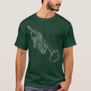 Trompet messing muziekinstrument Jazz Music 1 T-shirt