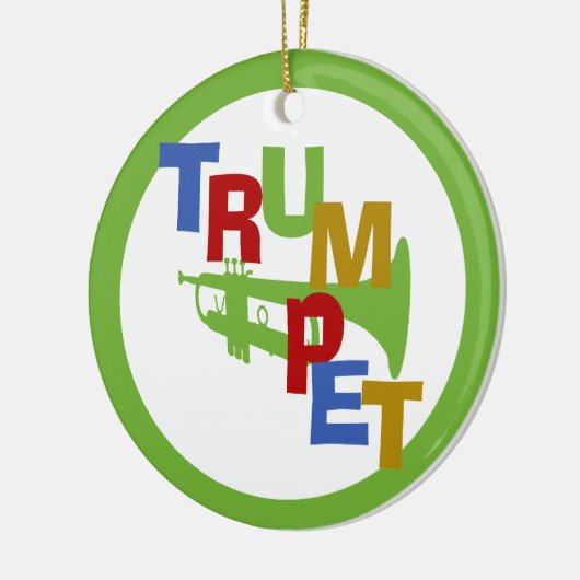 TROMPET met Foto Lijst Keramisch Ornament (Links)