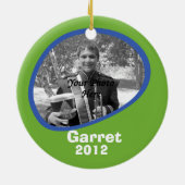 TROMPET met Foto Lijst Keramisch Ornament (Achterkant)