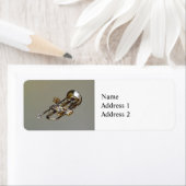 Trompet met lier etiket (Insitu)