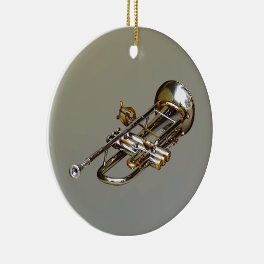 Trompet met lier keramisch ornament (Rechts)