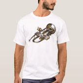 Trompet met lier t-shirt (Voorkant)