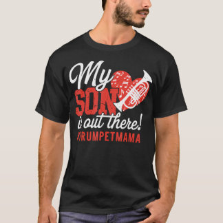 Trompet Moeder Trompettist Muziekinstrument T-shirt