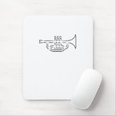 trompet muismat (Met muis)