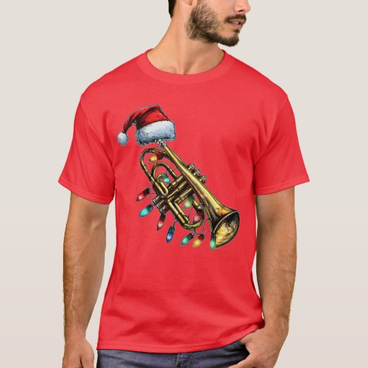 Trompet muziekinstrument cadeau t-shirt (Voorkant)