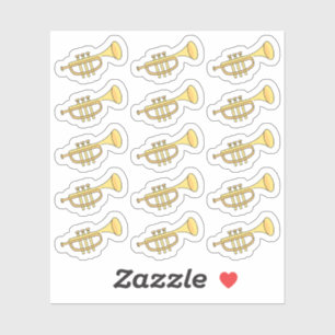 Trompet muziekleerkracht Bujo Planner Sticker