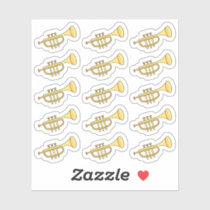 Trompet Muziekles Leraren Bujo Planner Sticker