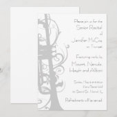 Trompet overweging uitnodiging (Voorkant / Achterkant)