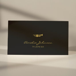 Trompet Professioneel Messing Leraar Gold&Black Visitekaartje