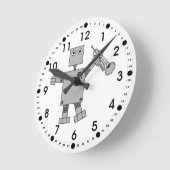 Trompet Robot Ronde Klok (Hoek)
