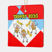 Trompet Rocks Keramisch Ornament (Links)