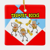 Trompet Rocks Keramisch Ornament (Voorkant)