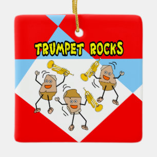 Trompet Rocks Keramisch Ornament