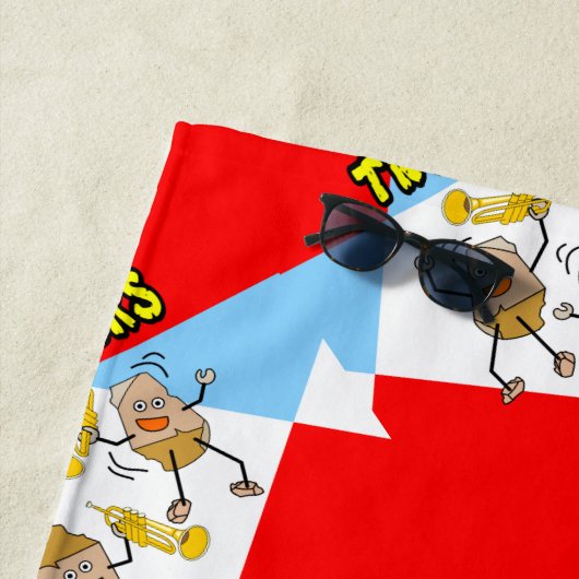 Trompet Rocks Strandlaken (In situ)