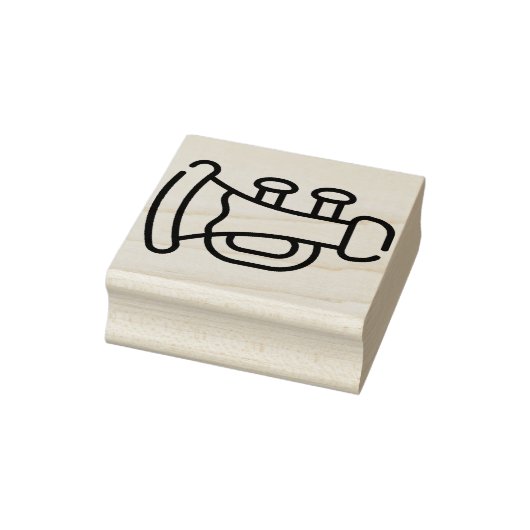 trompet rubberstempel (Stempel)