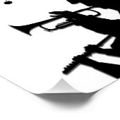 Trompet Sectie Muziek Ontwerp Perfect Poster (Hoek)