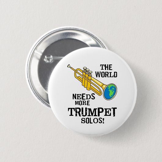 Trompet Solos Ronde Button 5,7 Cm (Voorkant /achterkant)