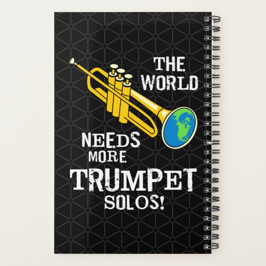 Trompet Solos Witte Tekst Planner (Achterkant)
