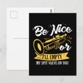 Trompet speler Gift Grappige trompet Briefkaart (Voorkant / Achterkant)