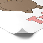 Trompet Stam Cute Kat Muziek Poster (Hoek)