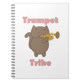 Trompet Stam Cute Kat Roze Notitieboek (Voorkant)