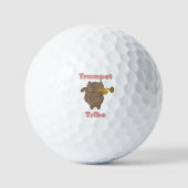 Trompet Stam Kat Muziek Golfballen (Voorkant)