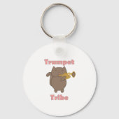Trompet Stam Kat Roze Sleutelhanger (Achterkant)