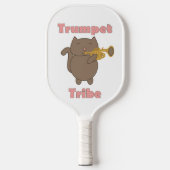 Trompet Stam Kawaii Kat Roze Pickleball Paddle (Voorkant)