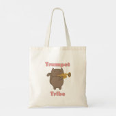 Trompet Stam Kawaii Kat Roze Tote Bag (Achterkant)