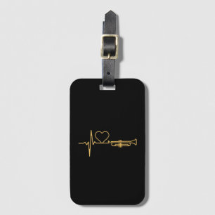 Trompet - Trompet Heartbeat Gift Bagagelabel