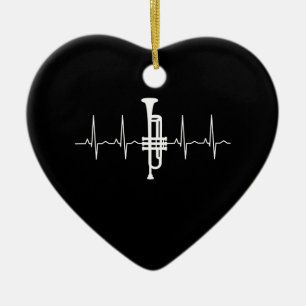 Trompet - Trompet Heartbeat Gift Keramisch Ornament