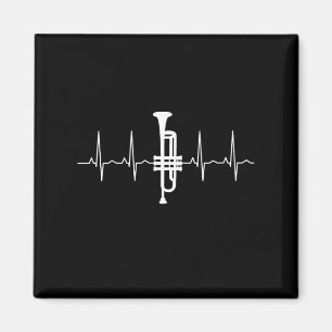 Trompet - Trompet Heartbeat Gift Magneet