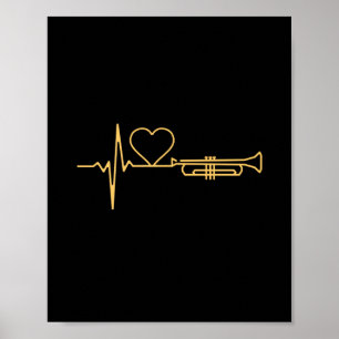 Trompet - Trompet Heartbeat Gift Poster