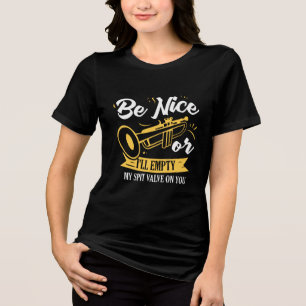 Trompet Trompettist Cadeau Grappige Trompet Tri-Blend Shirt