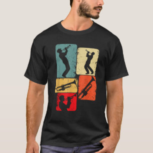 Trompet Trumpeter Jazz Musician Boys Mannen T Shir T-shirt