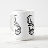 Trompet van de maan koffiemok (Voorkant links)