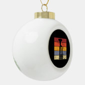 Trompet Vintage Keramische Bal Ornament (Links)