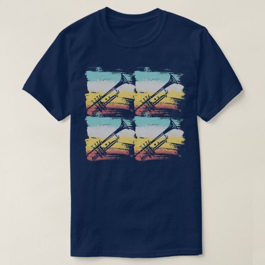 Trompet Vintage T-shirt (Design voorkant)