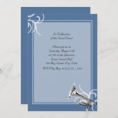 Trompet Volledige Kleur Kaart (Voorkant / Achterkant)