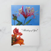 Trompet wijnstok & Honeysuckle Kaart (Binnen)