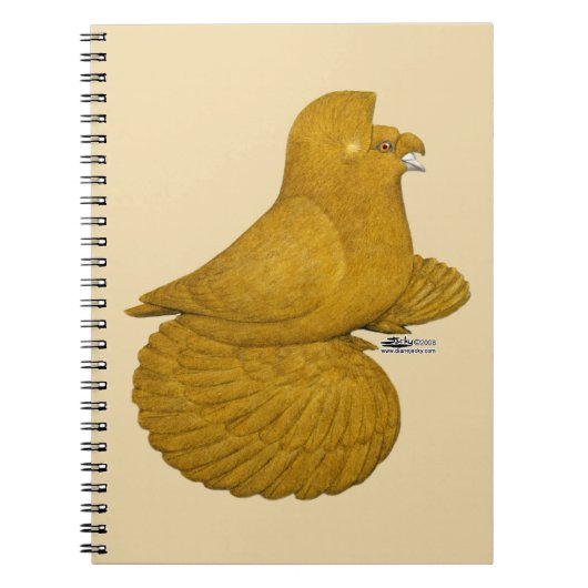 Trompetduif Geel Notitieboek (Voorkant)