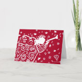 Trompetengel Feestdagen Kaart (Voorkant)