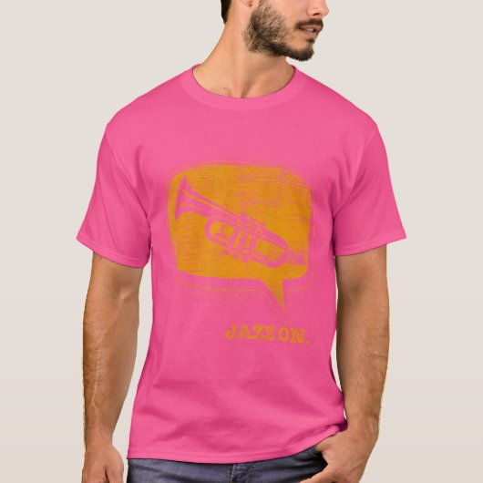 Trompetgeschenkjazz op trompet t-shirt (Voorkant)