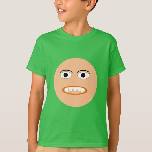 Trompetgroen shirt voor kinderen HUMOUR KIDS (Voorkant)