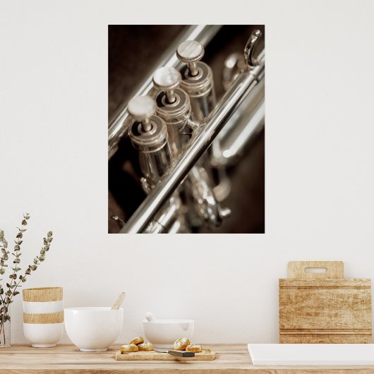 trompetkleppen poster (Keuken)