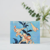 trompetlelies briefkaart (Staand voorkant)